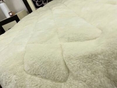Ковдра зимова з відкритим хутром полікоттон Євро Розмір 200х215 см ±5%
