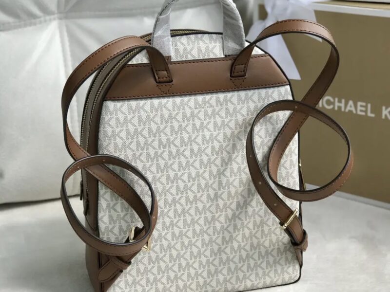 Рюкзак жіночий Michael Kors оригінал Jaycee Medium Logo Backpack білий в лого Код: 617