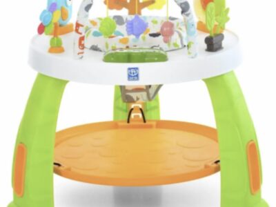 Розвиваючий центр - стрибунець 3в1 зі столиком - конструктором (музика, світло, дуга з іграшками) (M 6243-8) Код: M 6243-8